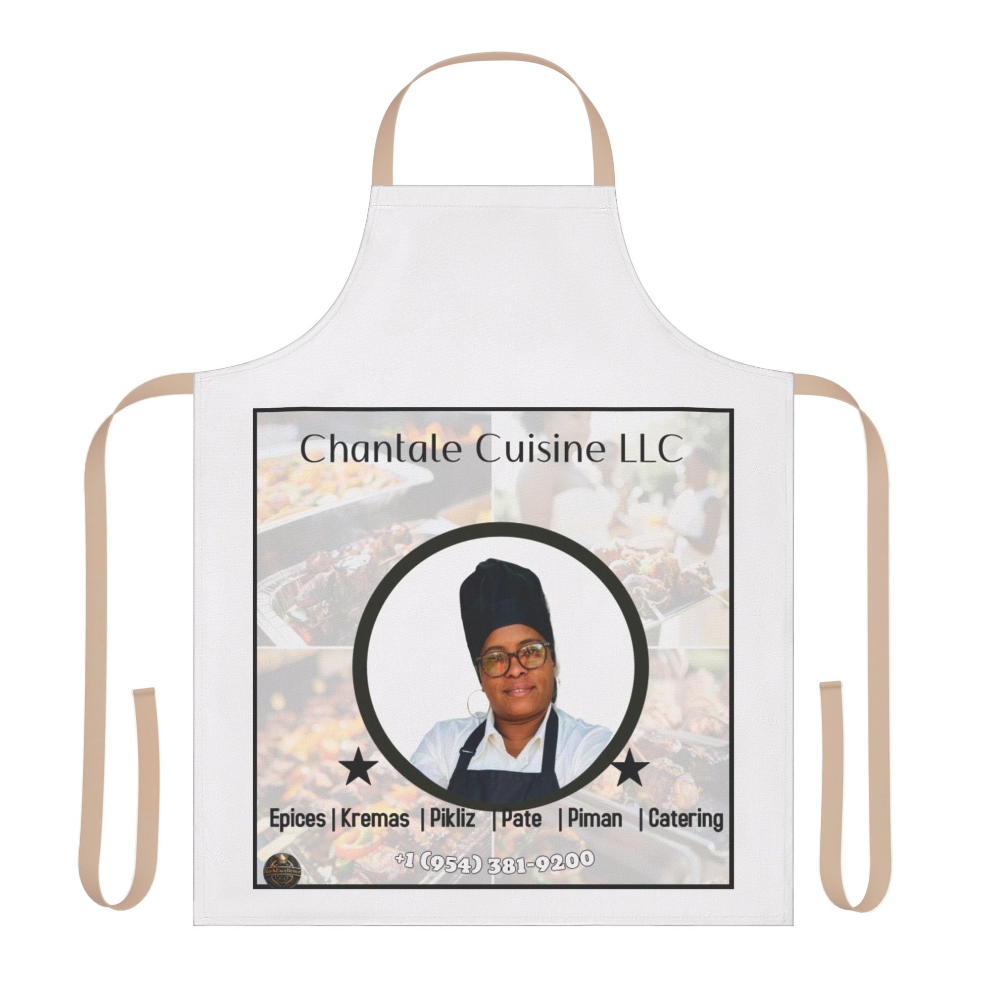 Chef Apron with 5-Color Straps - Customizable Cooking Gift for Food Lovers, Grilling, Baking, BBQ, Culinary Classes