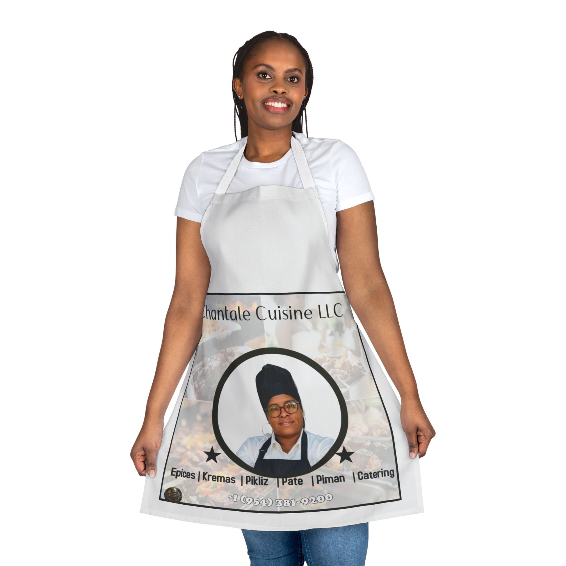 Chef Apron with 5-Color Straps - Customizable Cooking Gift for Food Lovers, Grilling, Baking, BBQ, Culinary Classes