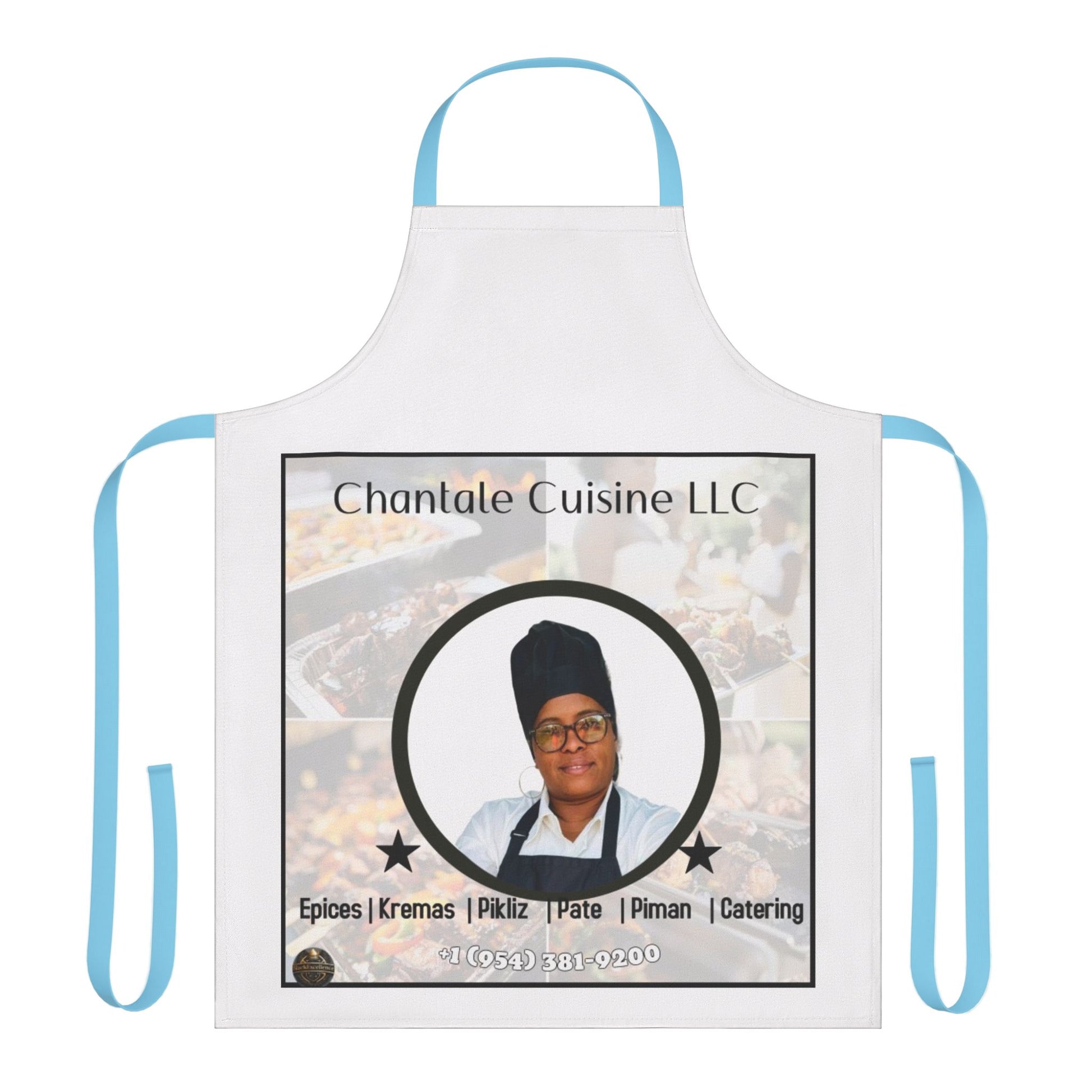 Chef Apron with 5-Color Straps - Customizable Cooking Gift for Food Lovers, Grilling, Baking, BBQ, Culinary Classes