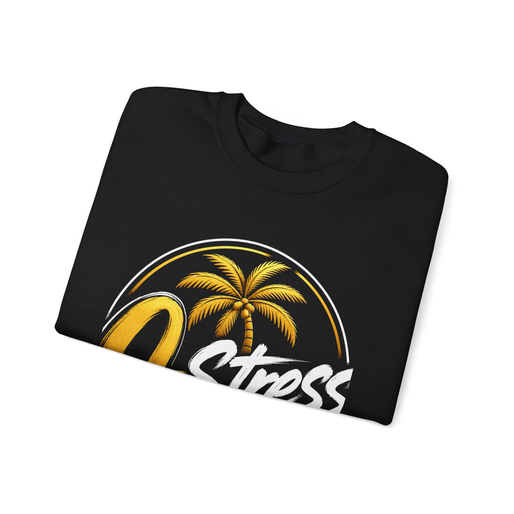 Palm Sunset Crewneck Sweatshirt — Gold Palm Circle Graphic