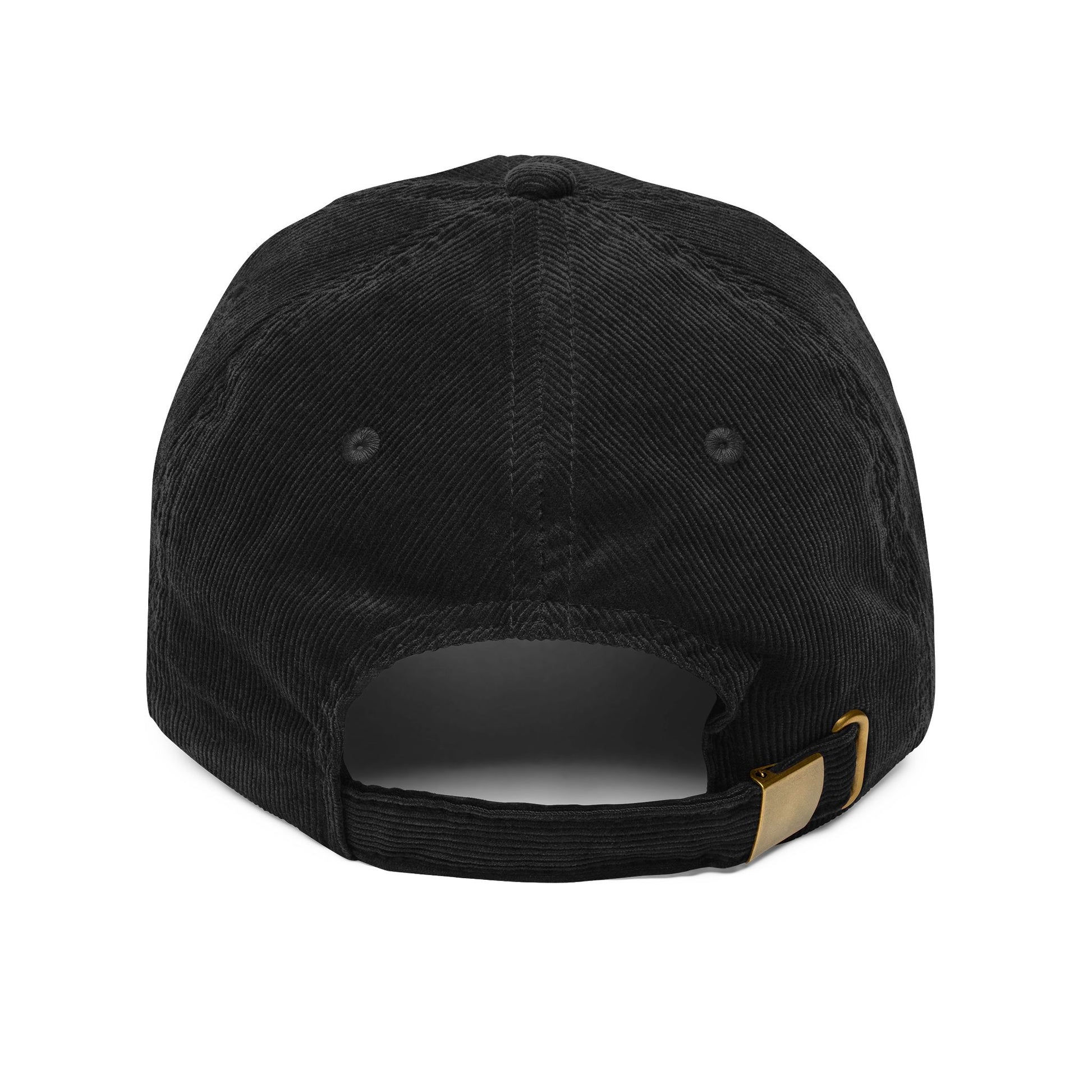 Vintage Corduroy Cap – Embroidered "O Stress" Palm Logo