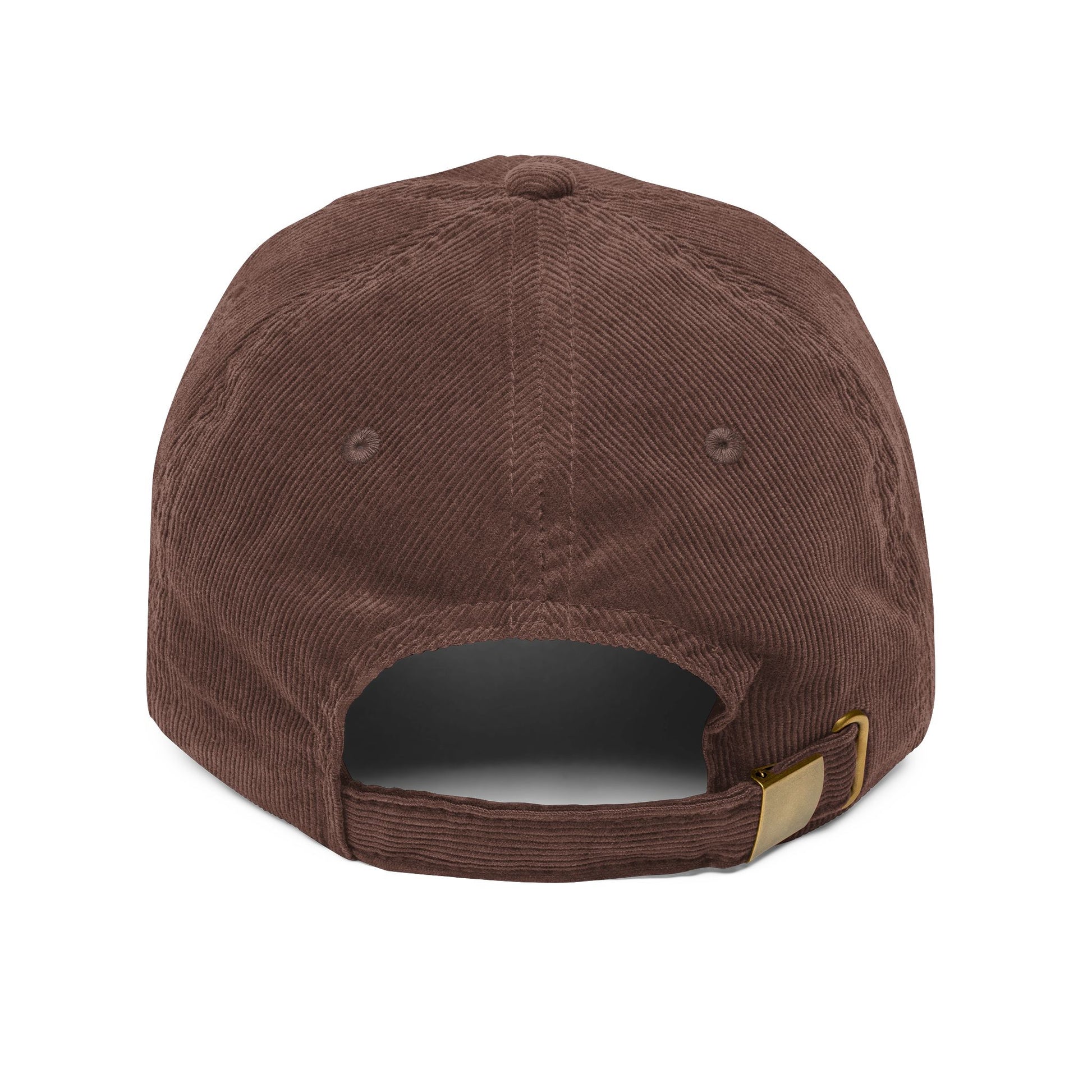 Vintage Corduroy Cap – Embroidered "O Stress" Palm Logo