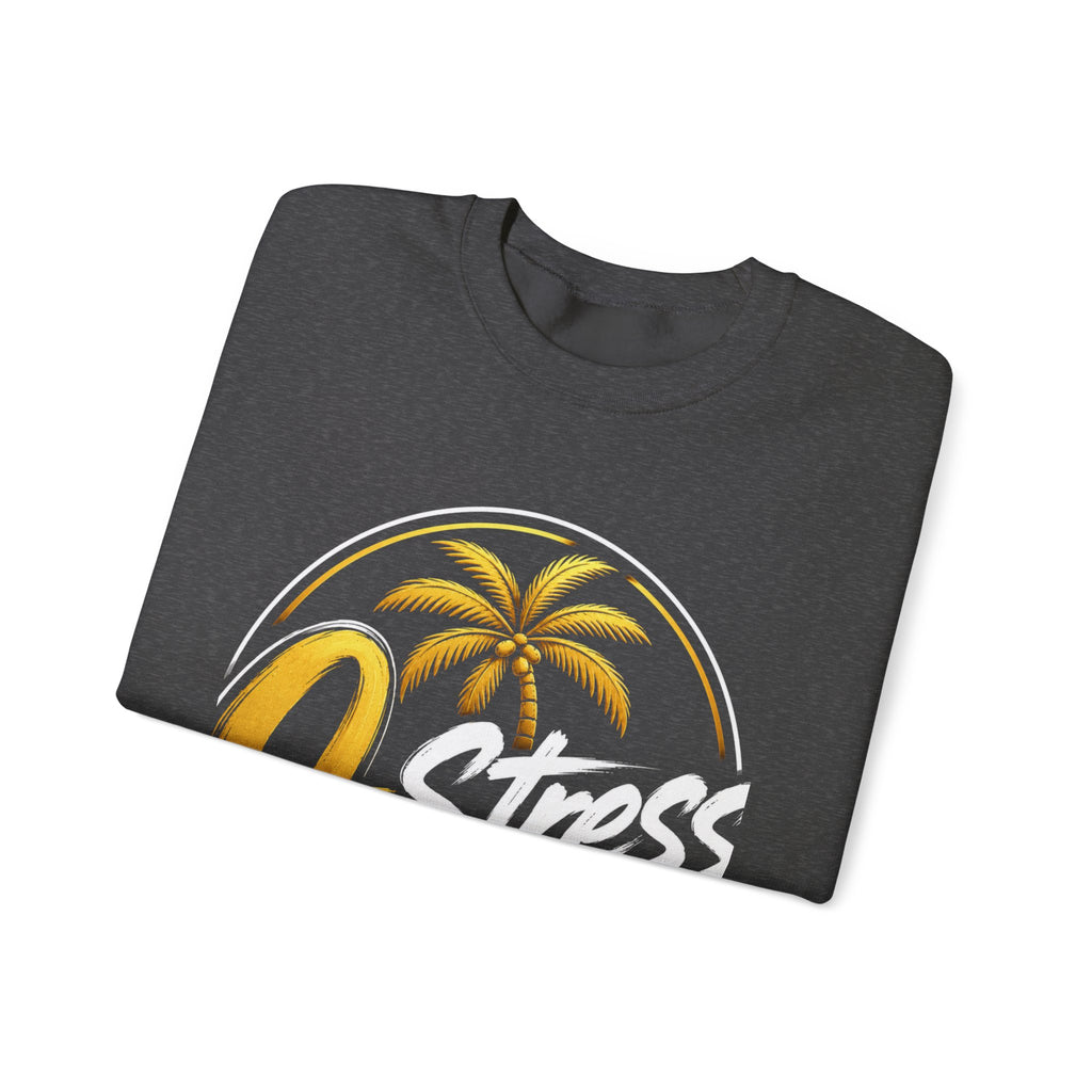 Palm Sunset Crewneck Sweatshirt — Gold Palm Circle Graphic
