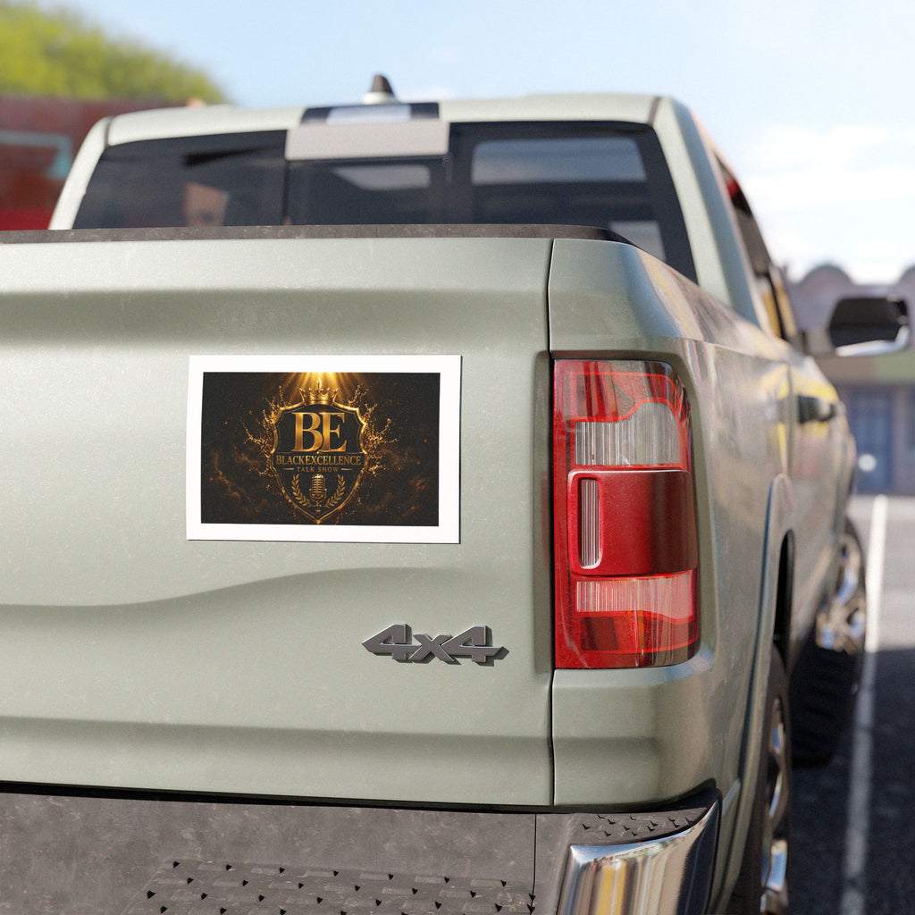 Car Magnet — Black Excellence Talk Show Gold Crest Design