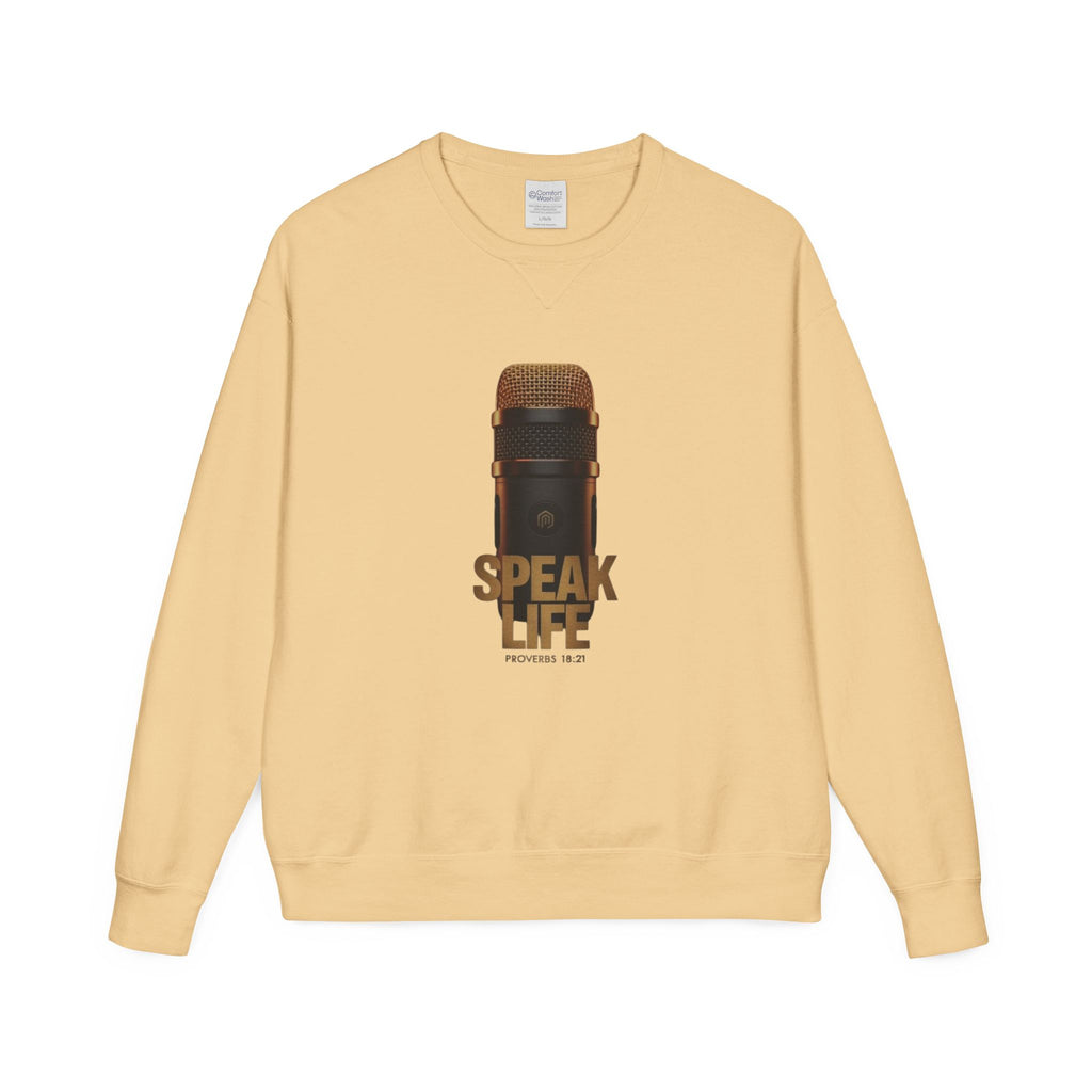 Speak Life Microphone Crewneck Sweatshirt