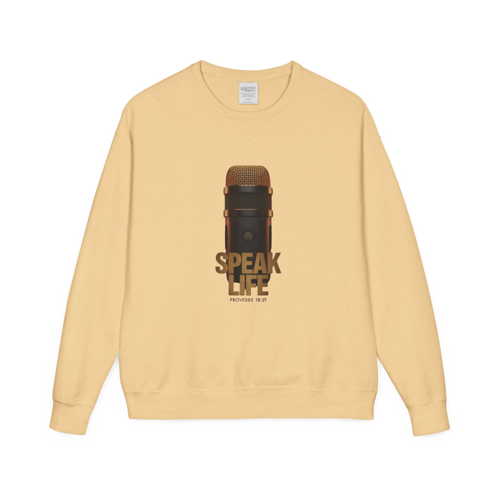 Speak Life Microphone Crewneck Sweatshirt