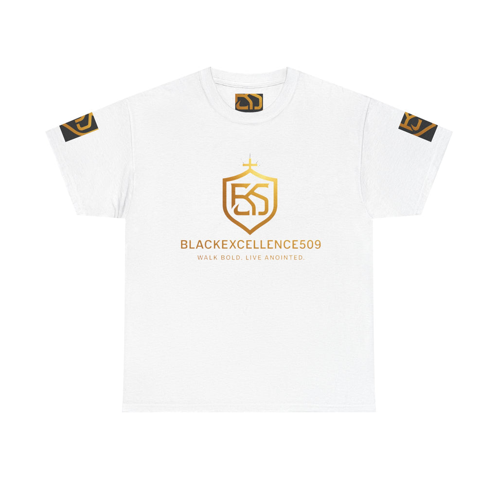 Unisex Heavy Cotton Tee with Black Excellence Design - Casual Streetwear, Gift for Students, Inspiring Apparel, Everyday Wear, Statement Tee