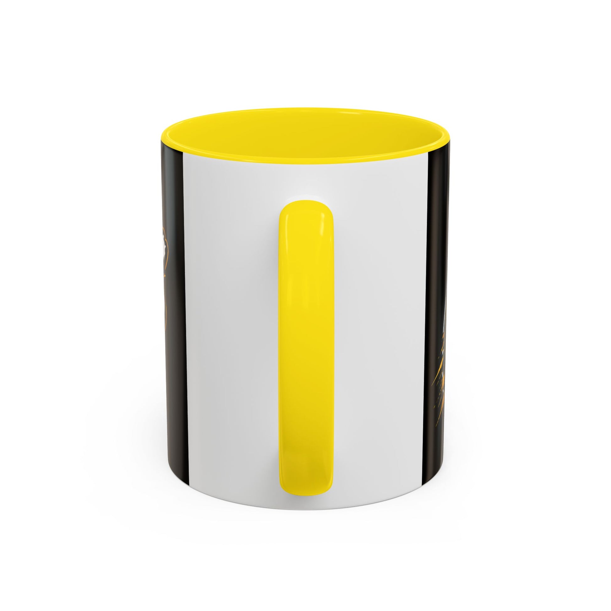 Accent Coffee Mug — '2-Stream Show' Black & Gold Podcast Logo Coffee Mug (11/15 oz)