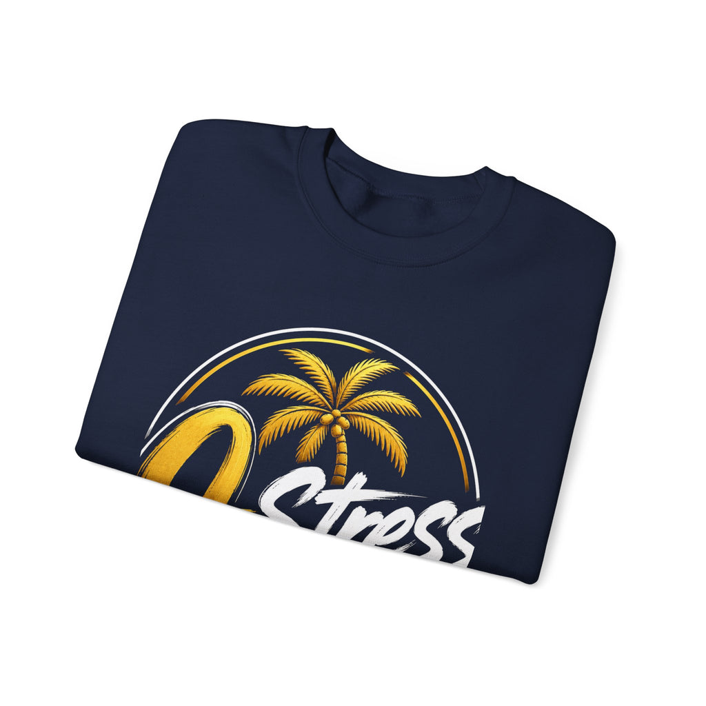 Palm Sunset Crewneck Sweatshirt — Gold Palm Circle Graphic
