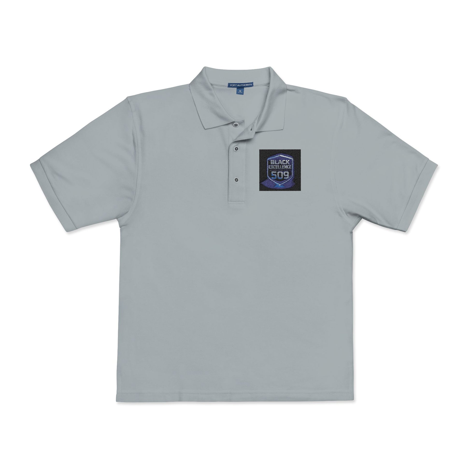 Embroidered 'Stay Weird' Blue Galaxy Polo