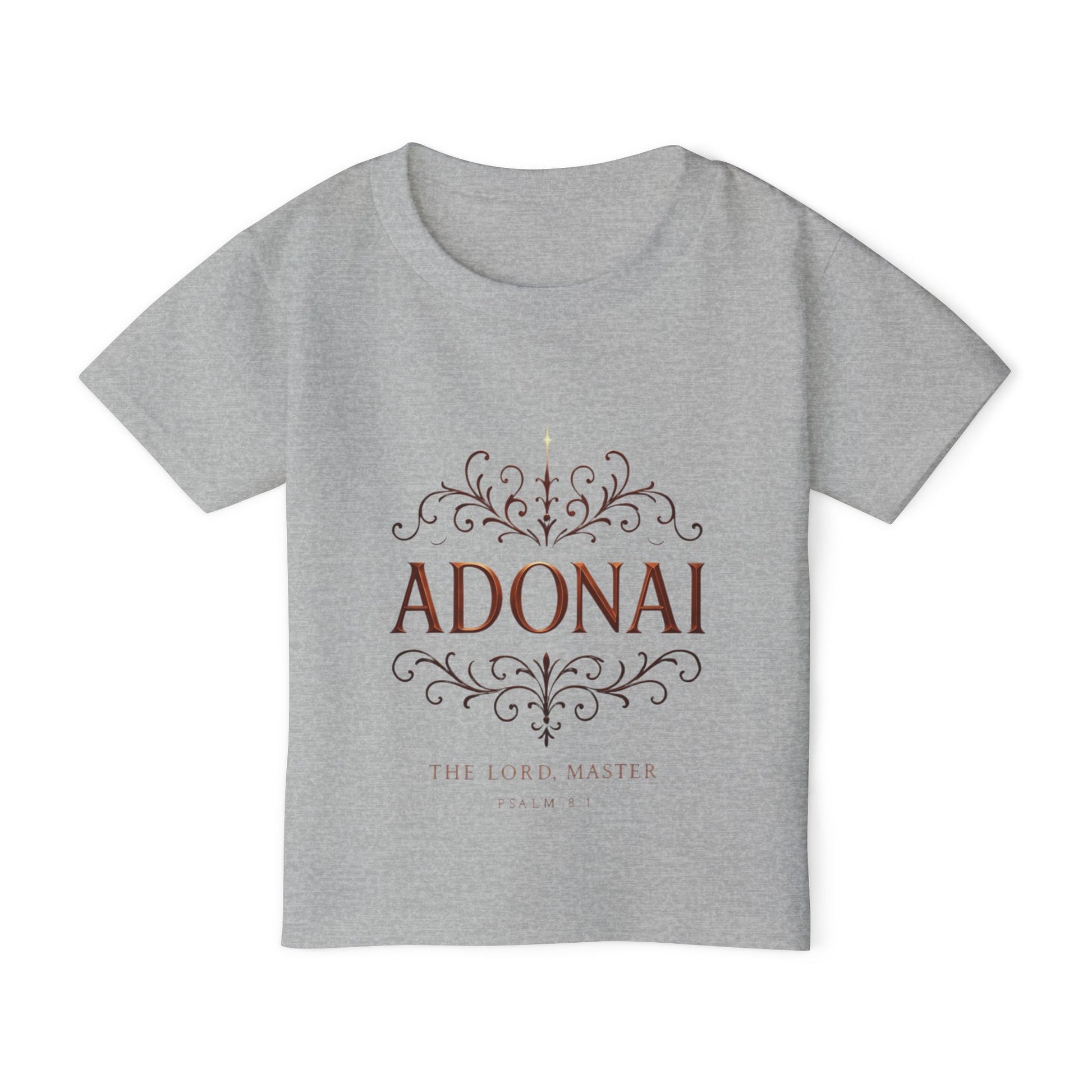 Adonai Toddler T‑Shirt — Faithful Psalm Design for Babies & Kids