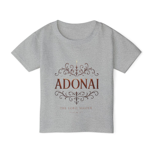 Adonai Toddler T‑Shirt — Faithful Psalm Design for Babies & Kids