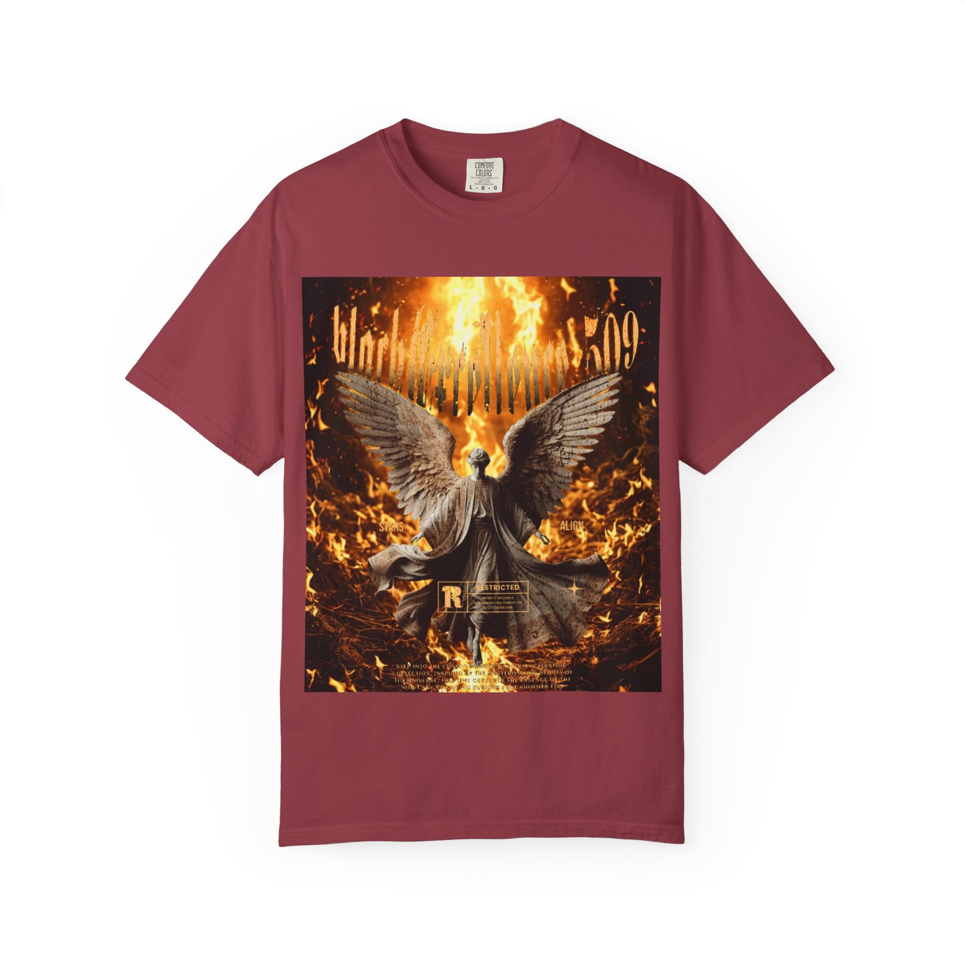 Dramatic Angel Graphic T-shirt | Gothic Style Tee | Unisex Casual Shirt | Festival Wear | Unique Gift for Music Lovers
