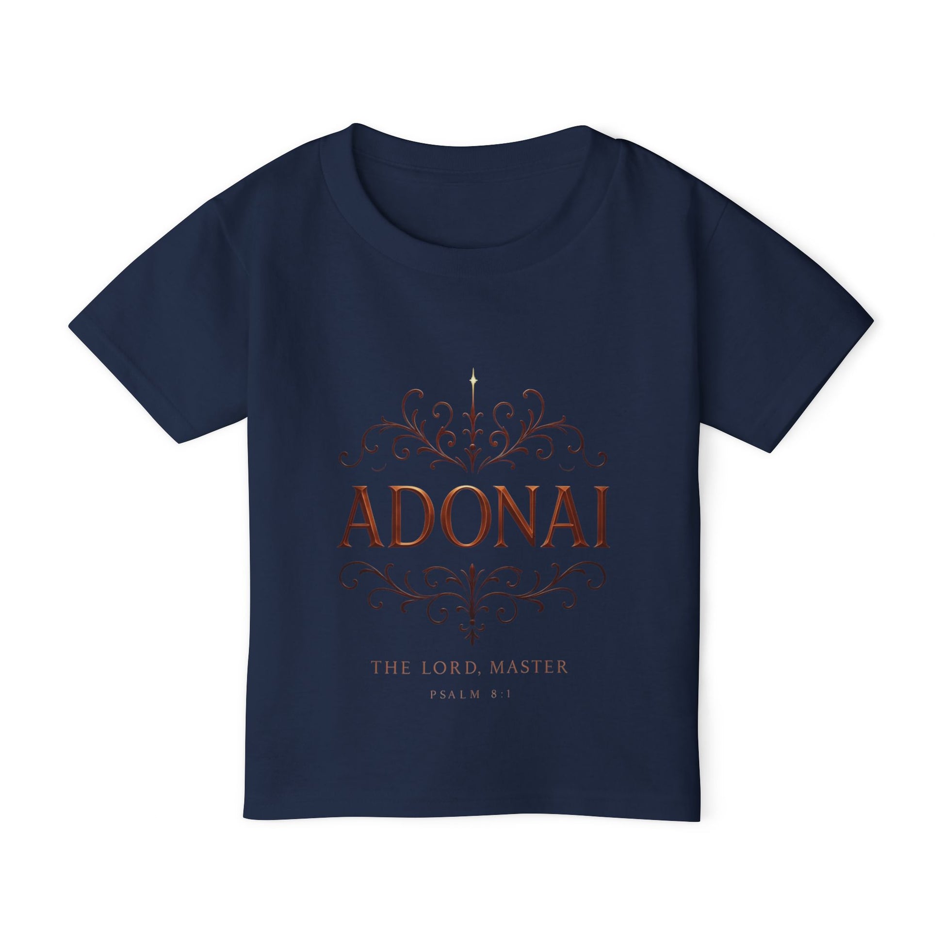 Adonai Toddler T‑Shirt — Faithful Psalm Design for Babies & Kids