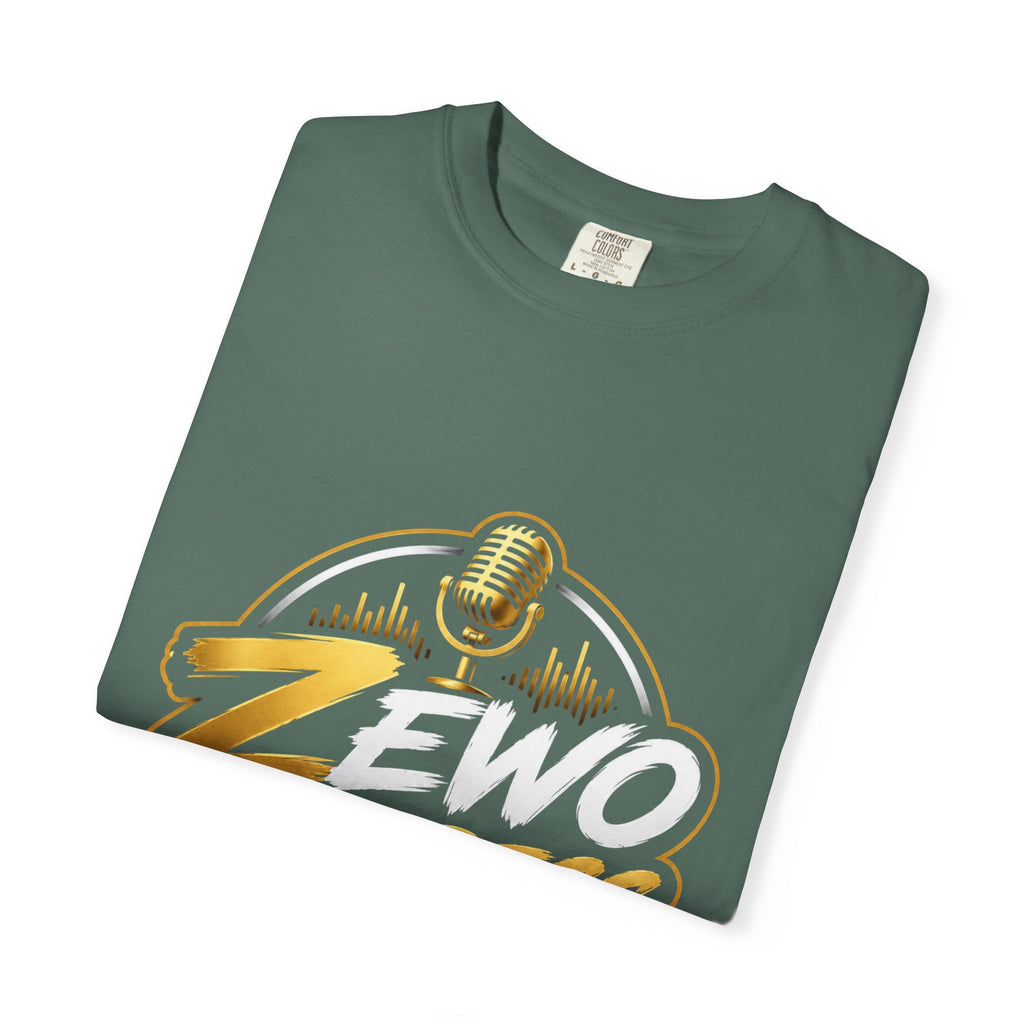 Z-Stress Podcast Logo T-Shirt — Relaxed Microphone Graphic Tee