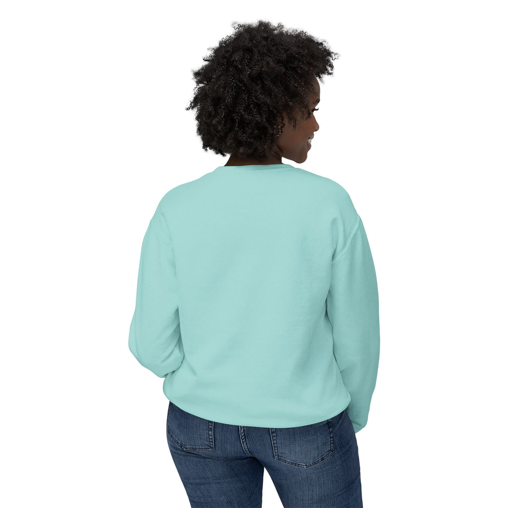 Sip Smile Shine Boss Crewneck Sweatshirt — Tropical Floral Black Girl Magic Graphic
