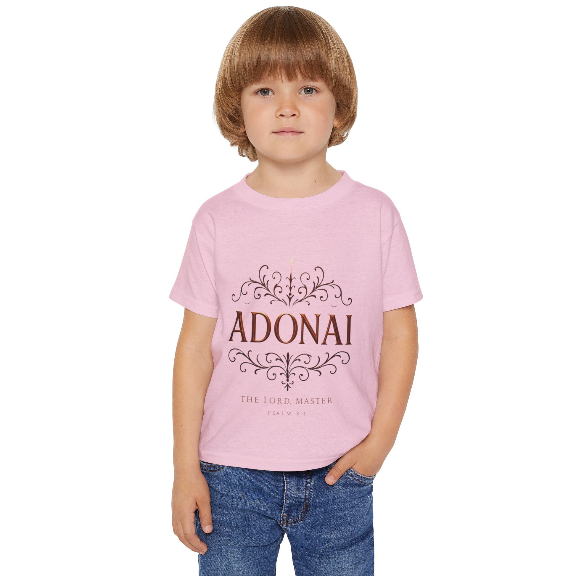 Adonai Toddler T‑Shirt — Faithful Psalm Design for Babies & Kids