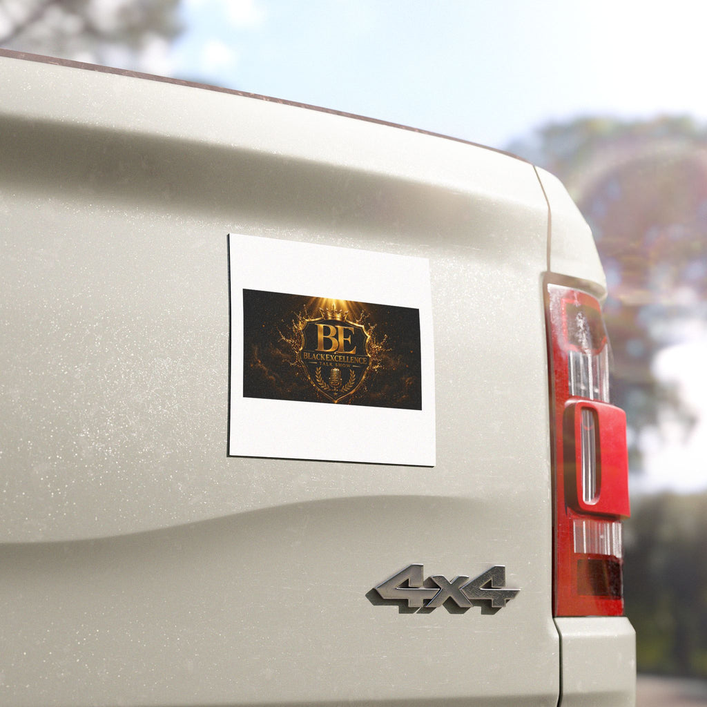 Car Magnet — Black Excellence Talk Show Gold Crest Design