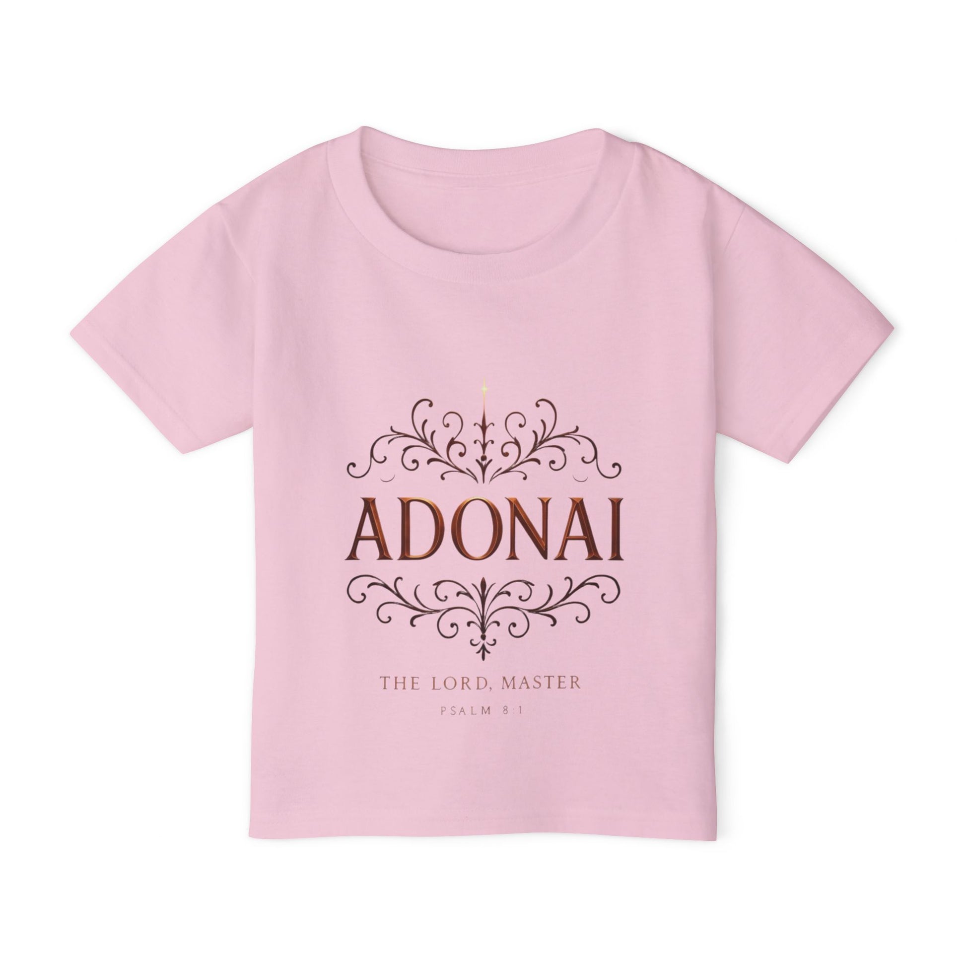 Adonai Toddler T‑Shirt — Faithful Psalm Design for Babies & Kids
