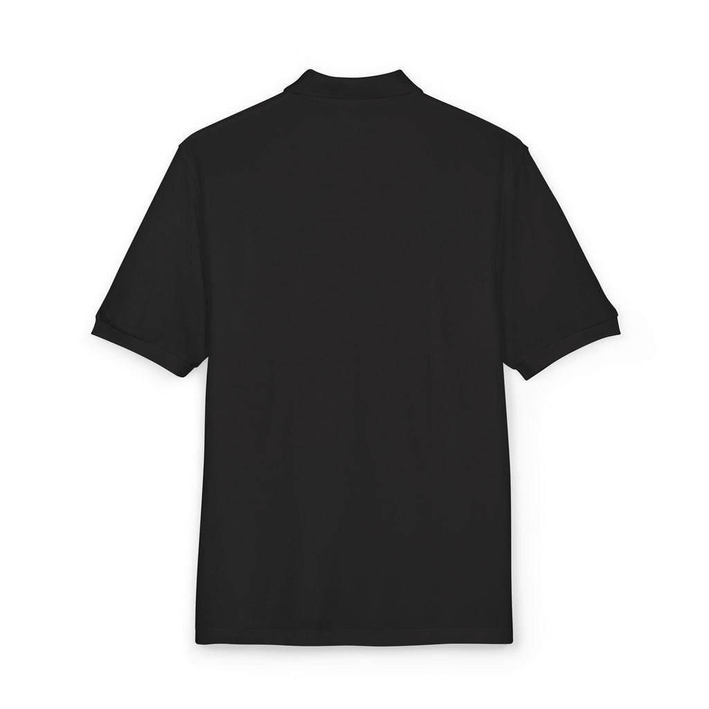 Embroidered 'Stay Weird' Blue Galaxy Polo