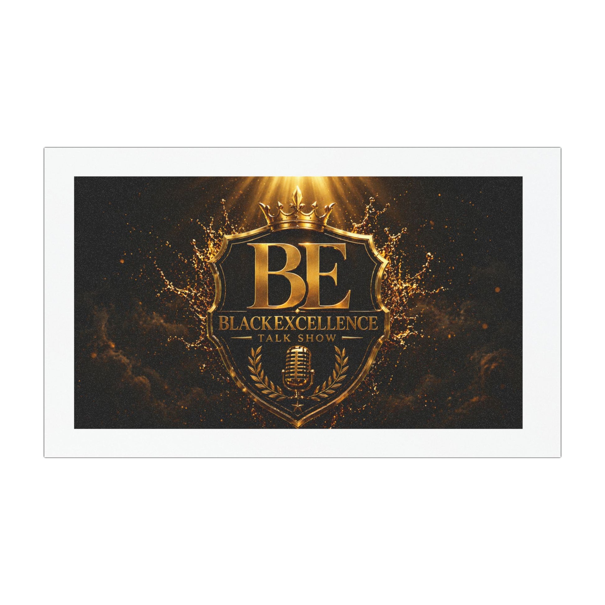 Car Magnet — Black Excellence Talk Show Gold Crest Design