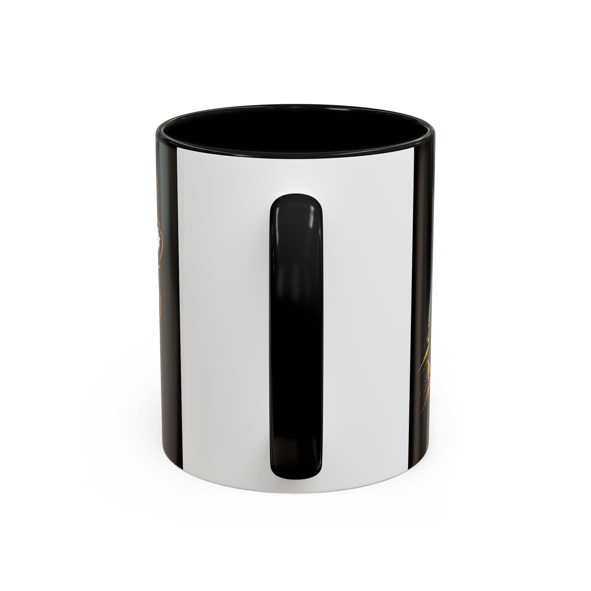 Accent Coffee Mug — '2-Stream Show' Black & Gold Podcast Logo Coffee Mug (11/15 oz)