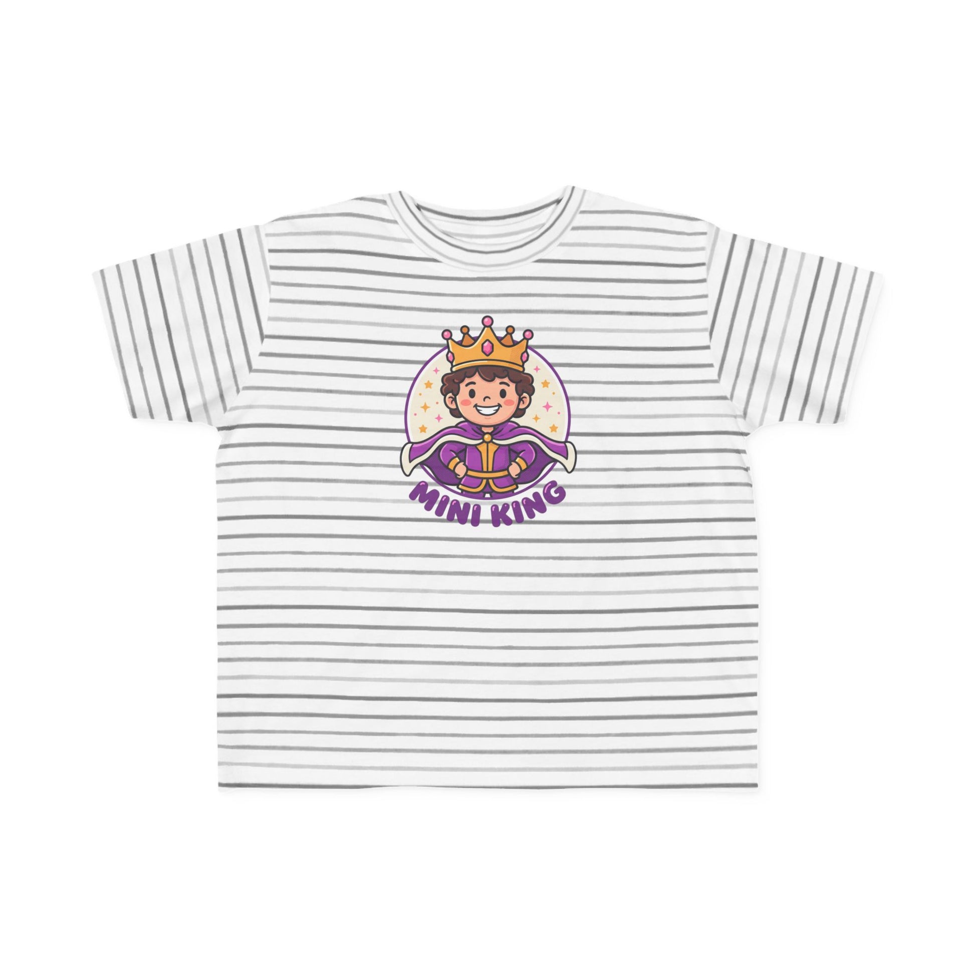 Mini King Toddler T-Shirt – Cute Crowned Prince Graphic Tee