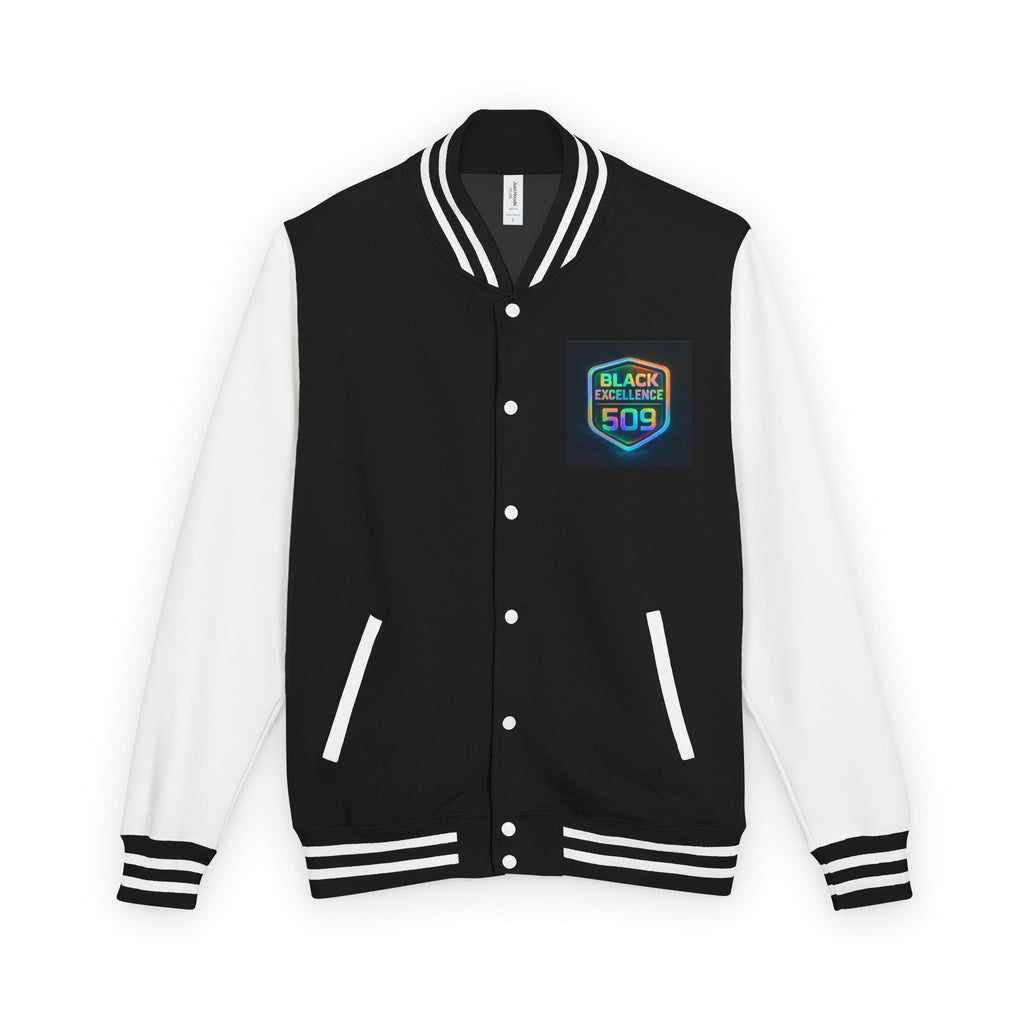 Letterman Jacket — Black College 509 Retro Patch