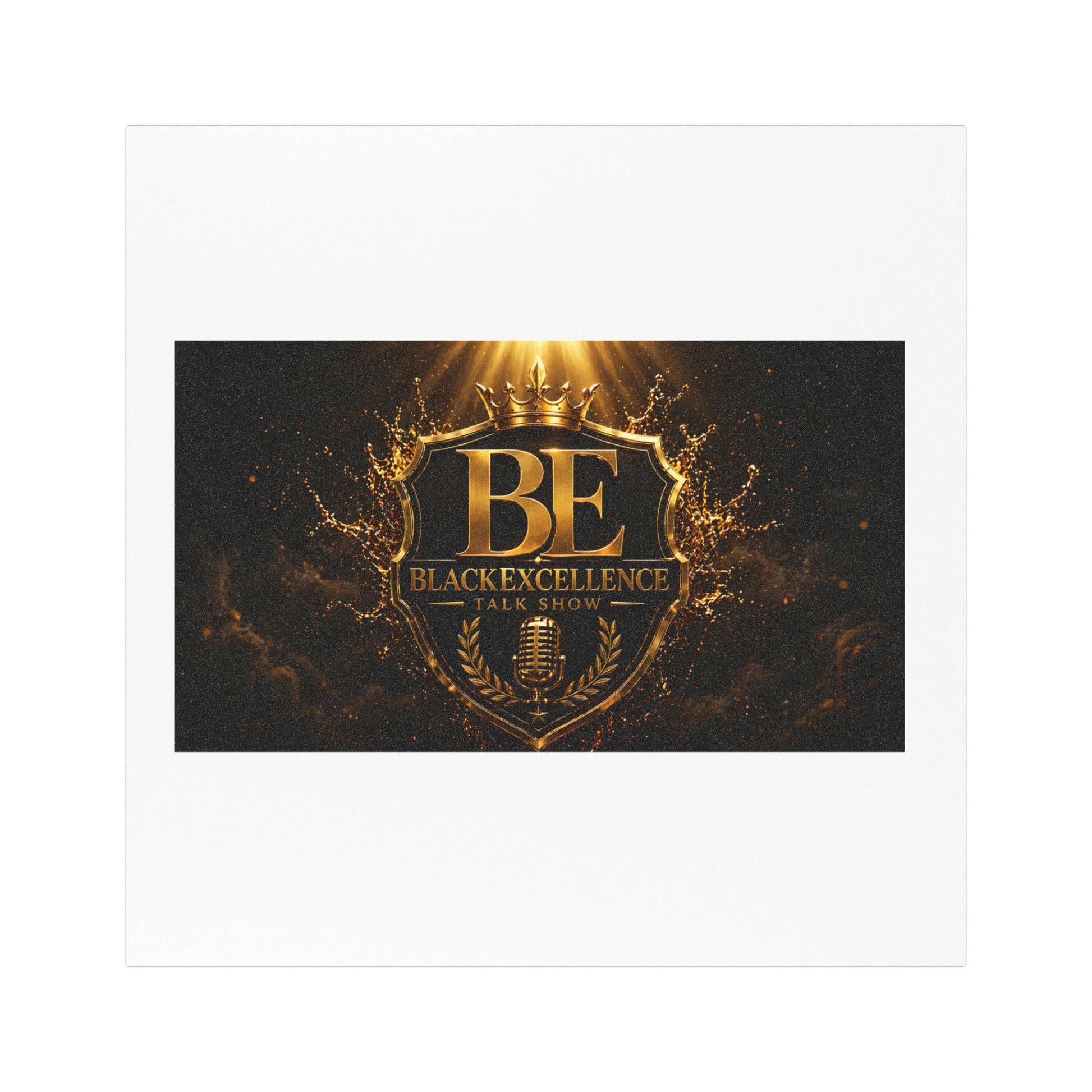 Car Magnet — Black Excellence Talk Show Gold Crest Design