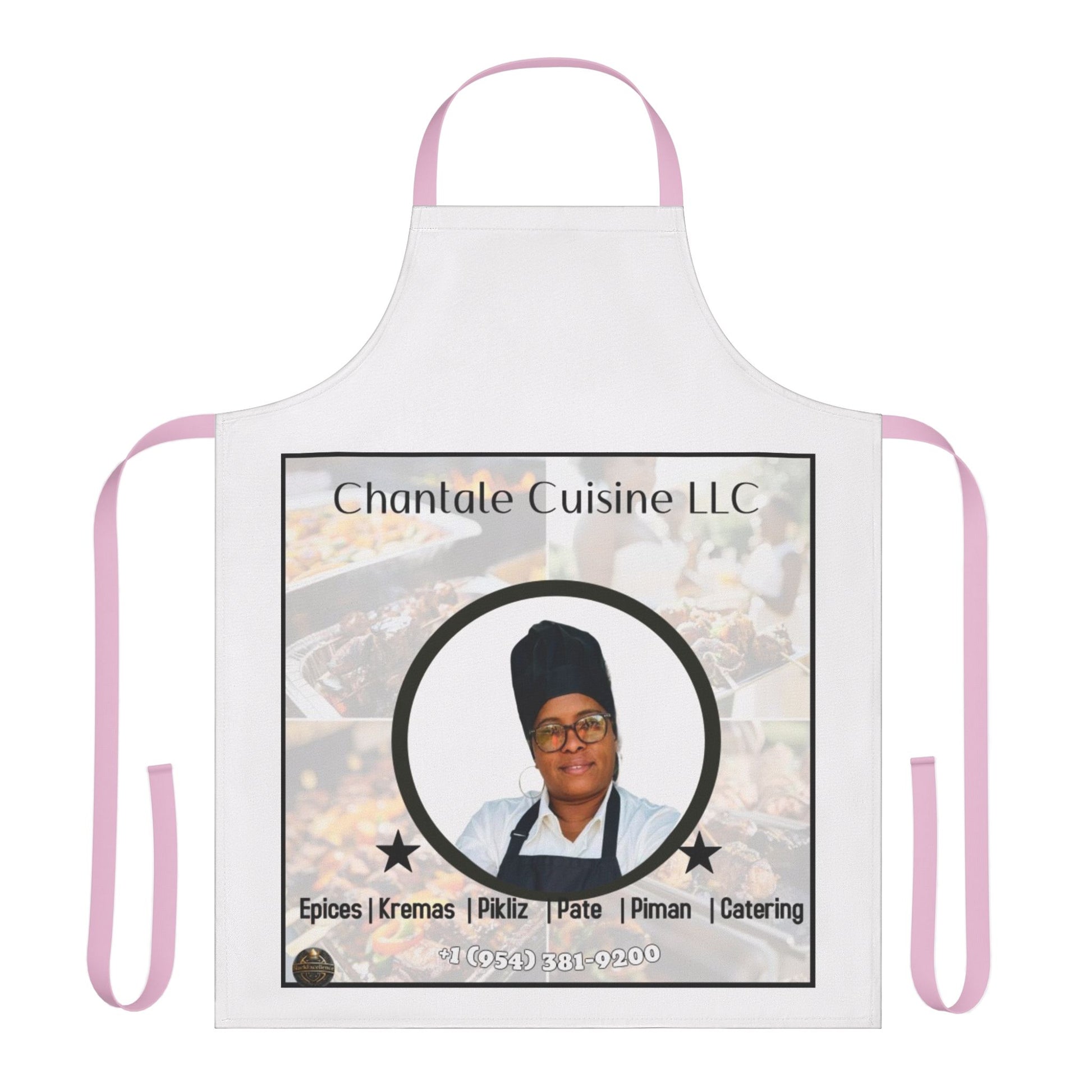 Chef Apron with 5-Color Straps - Customizable Cooking Gift for Food Lovers, Grilling, Baking, BBQ, Culinary Classes