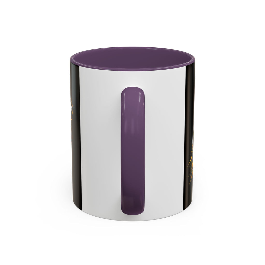 Accent Coffee Mug — '2-Stream Show' Black & Gold Podcast Logo Coffee Mug (11/15 oz)