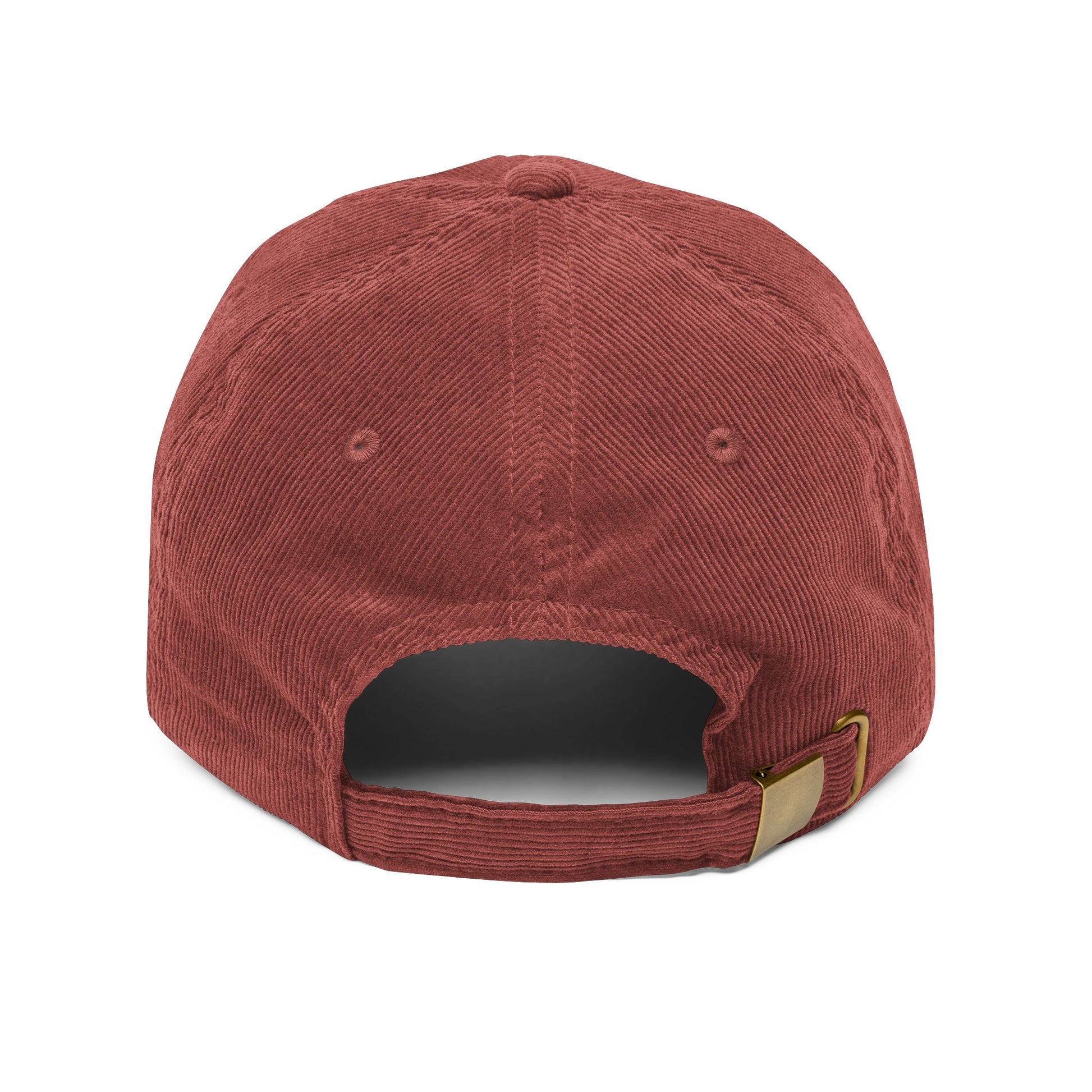 Vintage Corduroy Cap – Embroidered "O Stress" Palm Logo