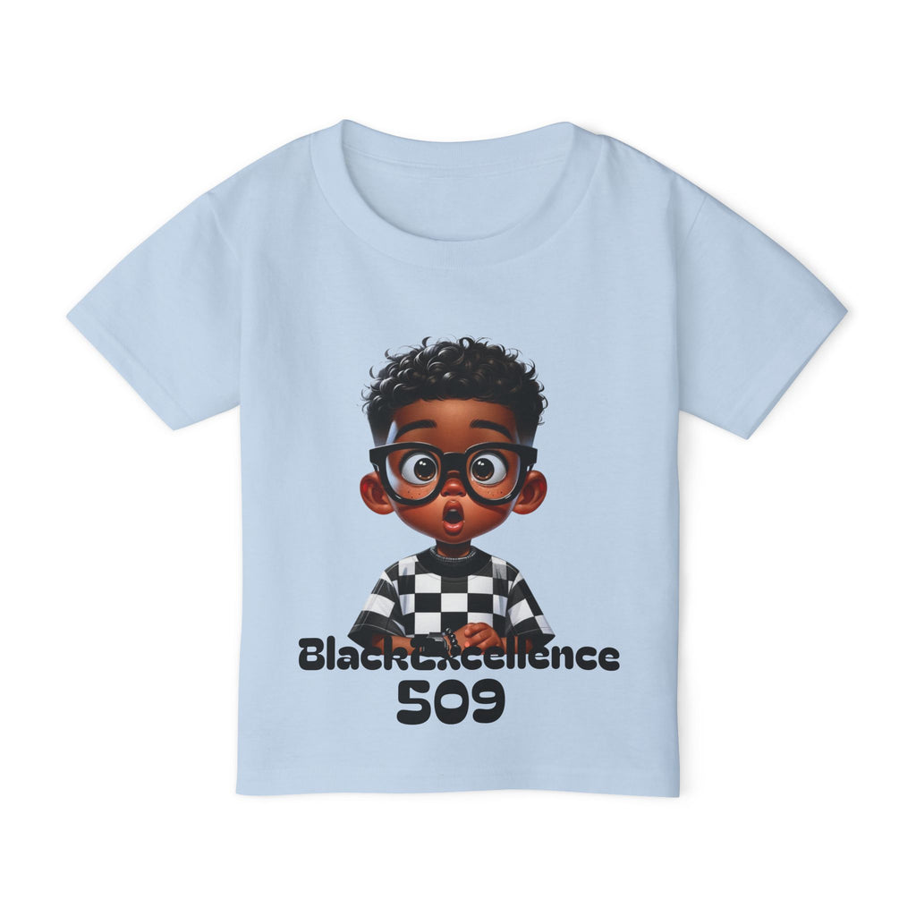 Toddler T-Shirt — 'Black Excellence 509' Cute Cartoon Boy Graphic