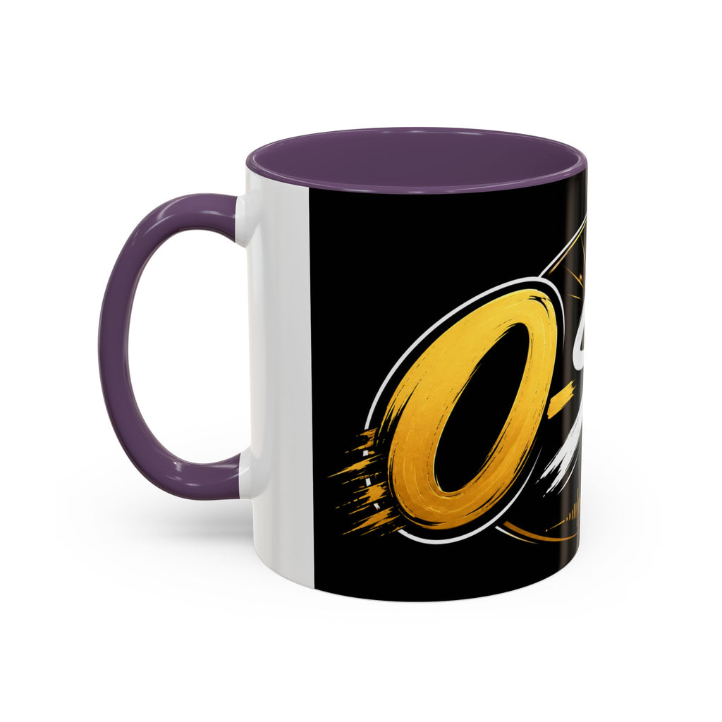 Accent Coffee Mug — '2-Stream Show' Black & Gold Podcast Logo Coffee Mug (11/15 oz)