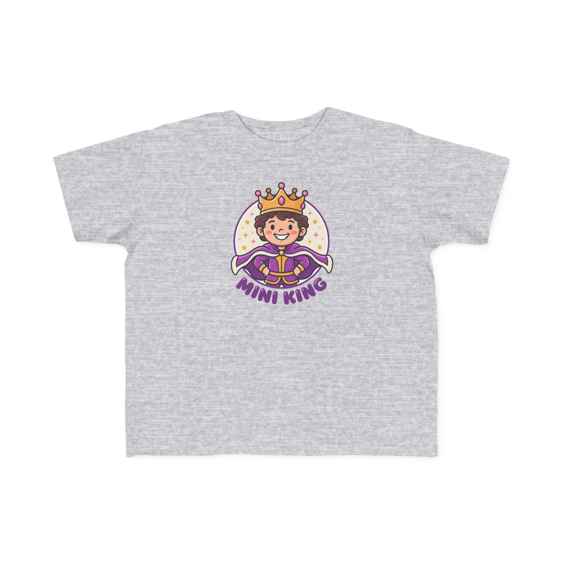 Mini King Toddler T-Shirt – Cute Crowned Prince Graphic Tee