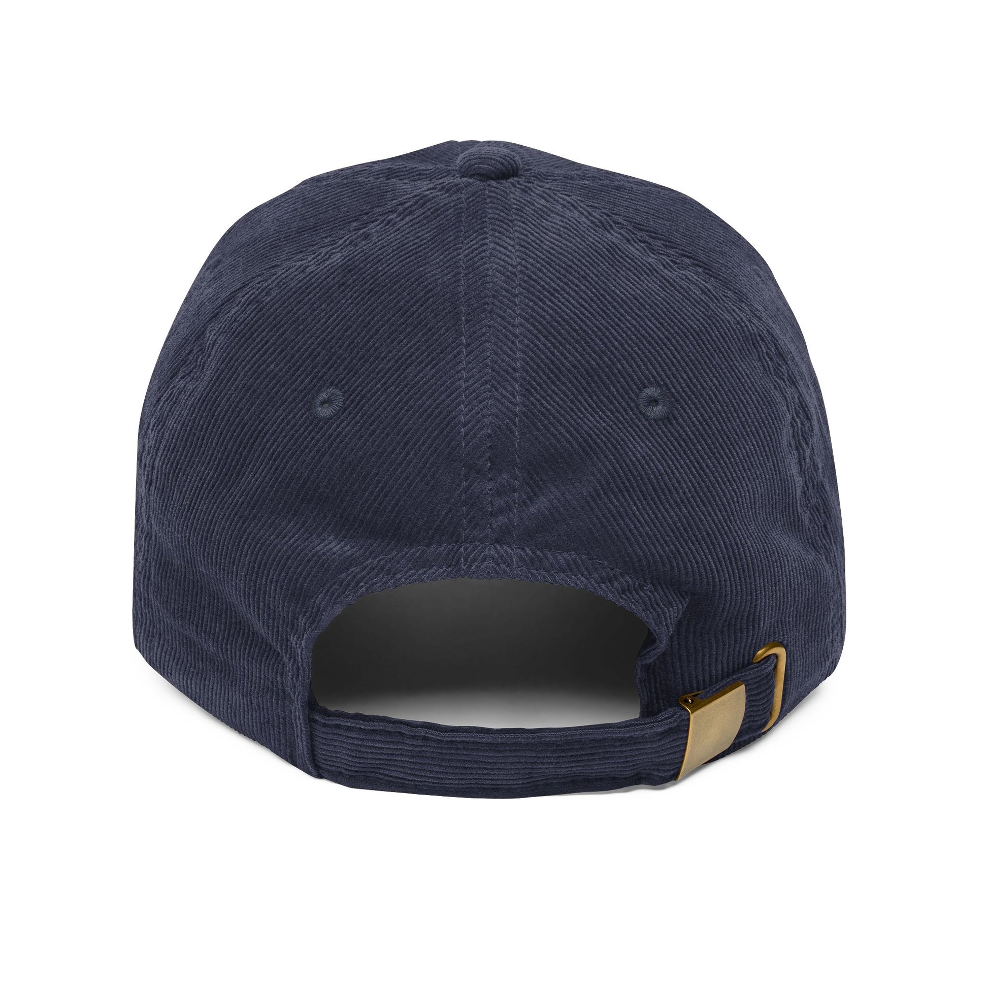 Vintage Corduroy Cap – Embroidered "O Stress" Palm Logo