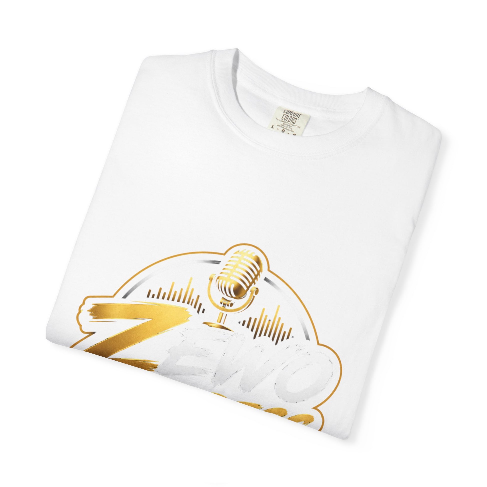 Z-Stress Podcast Logo T-Shirt — Relaxed Microphone Graphic Tee