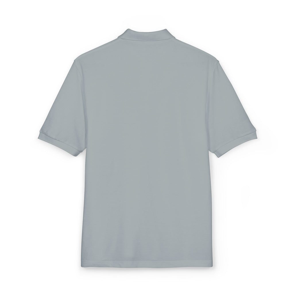 Embroidered 'Stay Weird' Blue Galaxy Polo