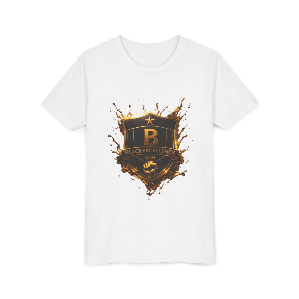 Youth Tee - Blackeyz Defense Gold Shield Graphic