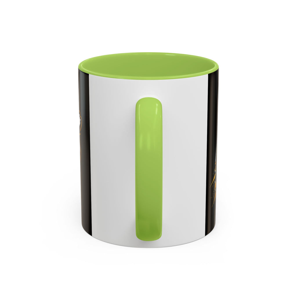 Accent Coffee Mug — '2-Stream Show' Black & Gold Podcast Logo Coffee Mug (11/15 oz)