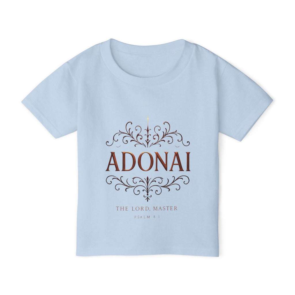 Adonai Toddler T‑Shirt — Faithful Psalm Design for Babies & Kids