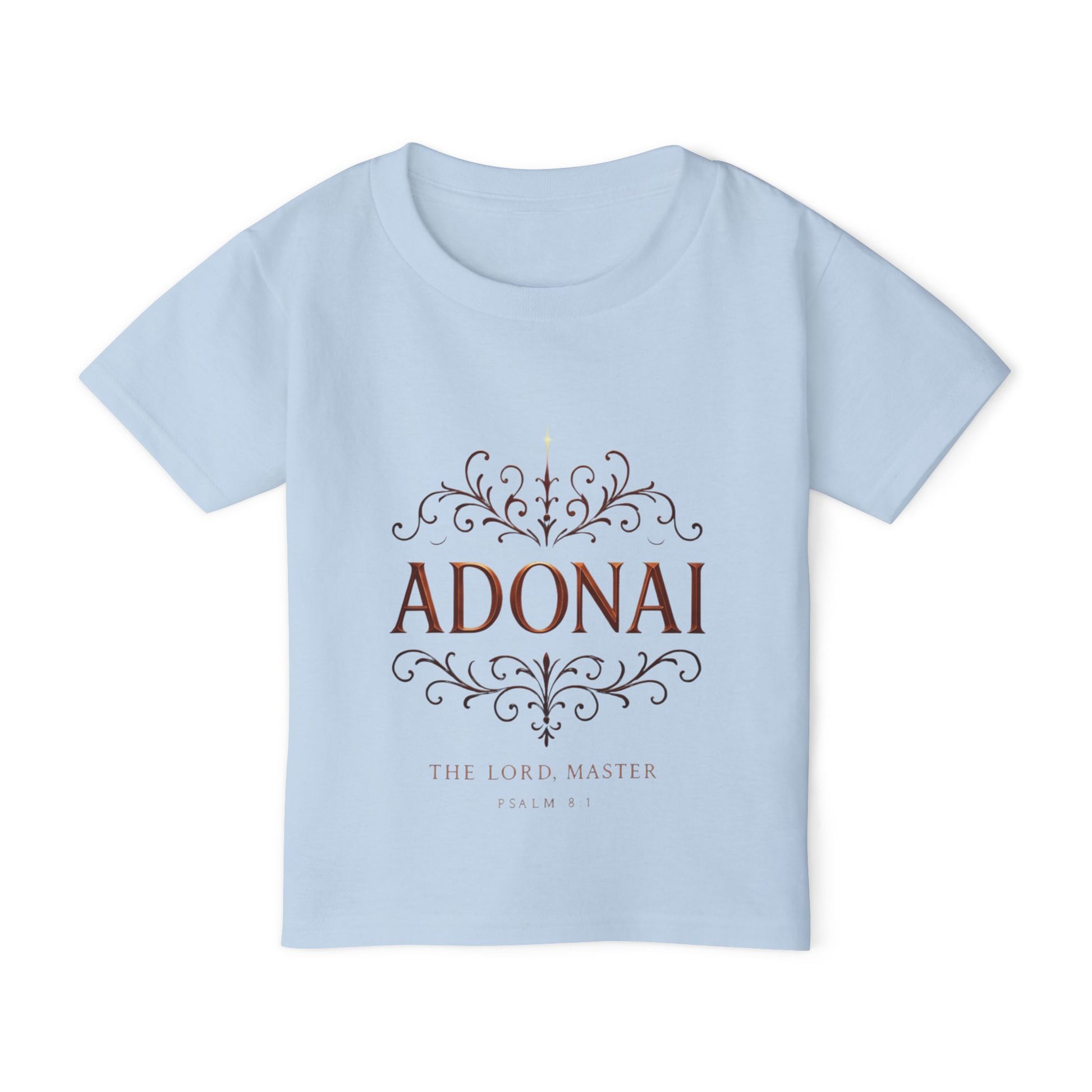 Adonai Toddler T‑Shirt — Faithful Psalm Design for Babies & Kids