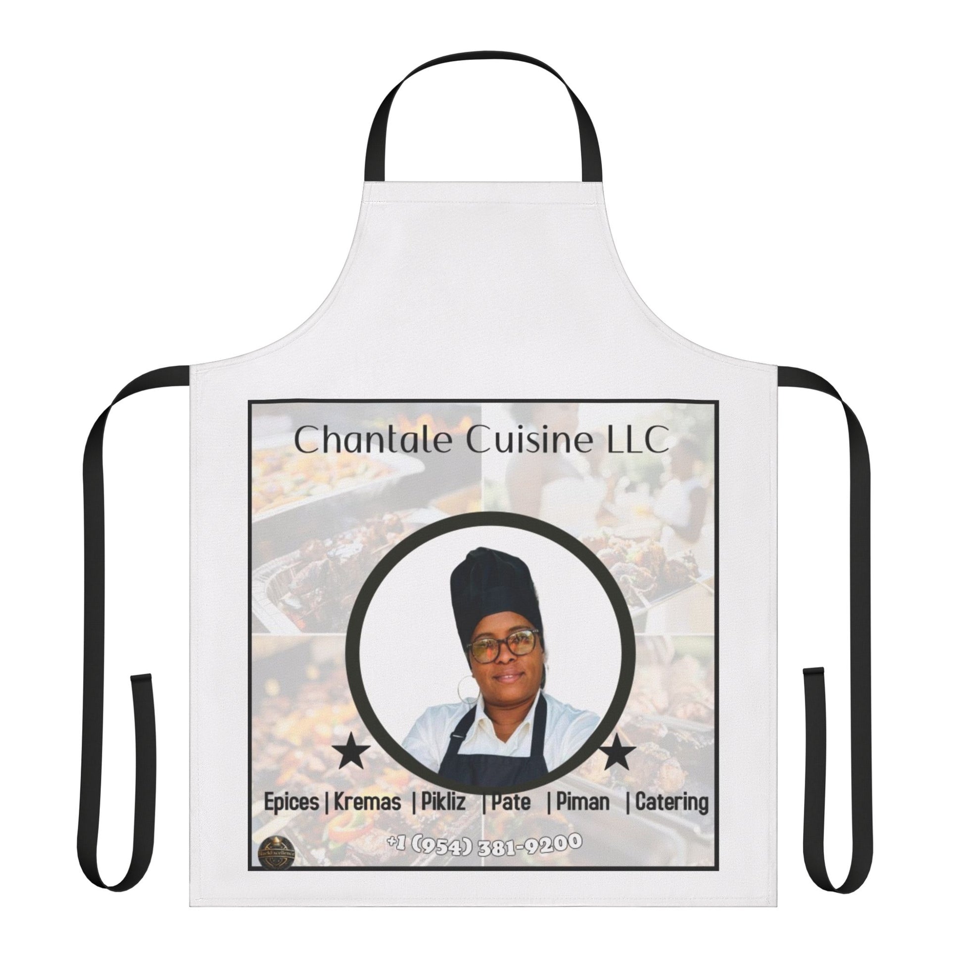 Chef Apron with 5-Color Straps - Customizable Cooking Gift for Food Lovers, Grilling, Baking, BBQ, Culinary Classes