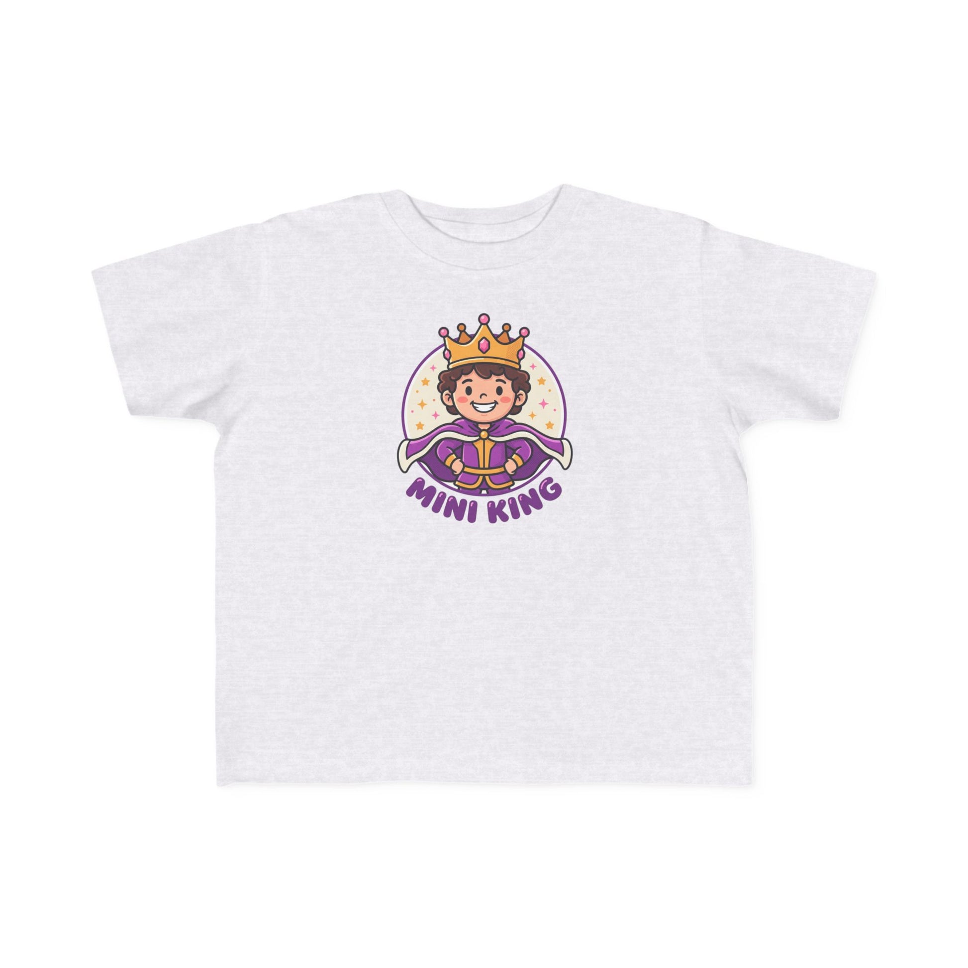Mini King Toddler T-Shirt – Cute Crowned Prince Graphic Tee