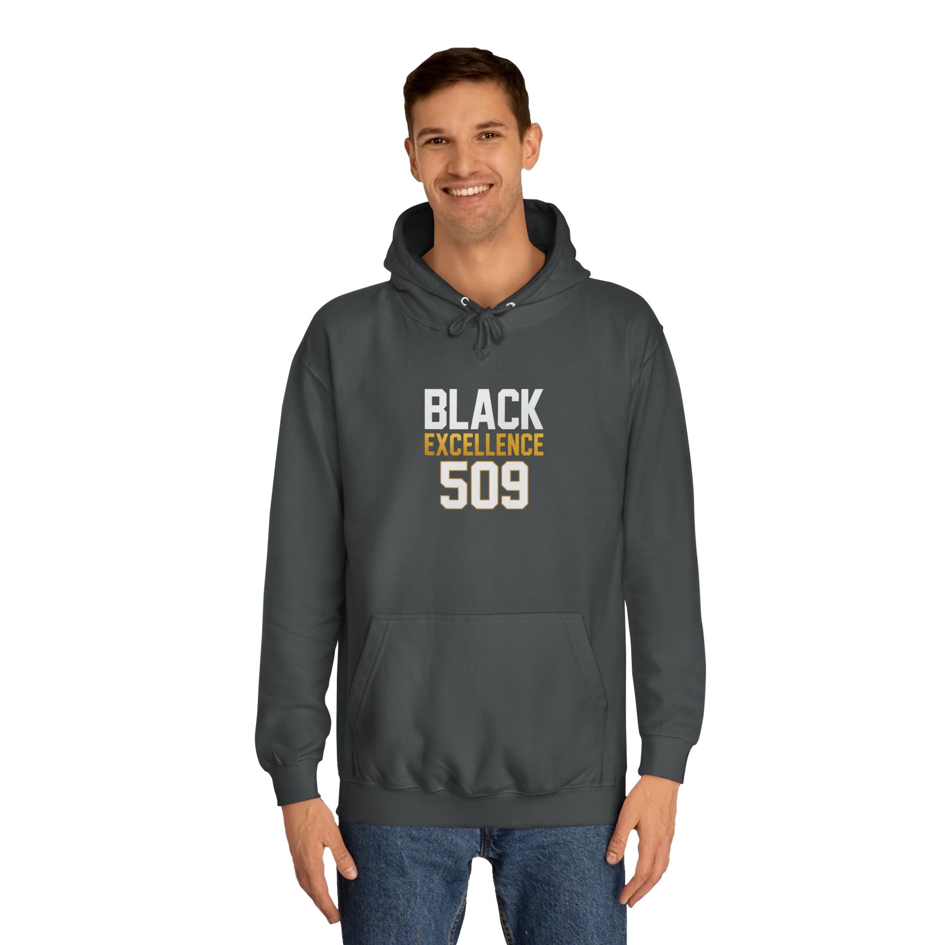 Black Excellence 509 Hoodie — College Style Pullover