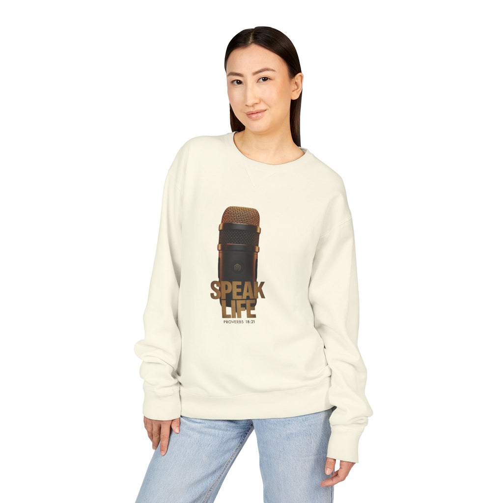 Speak Life Microphone Crewneck Sweatshirt