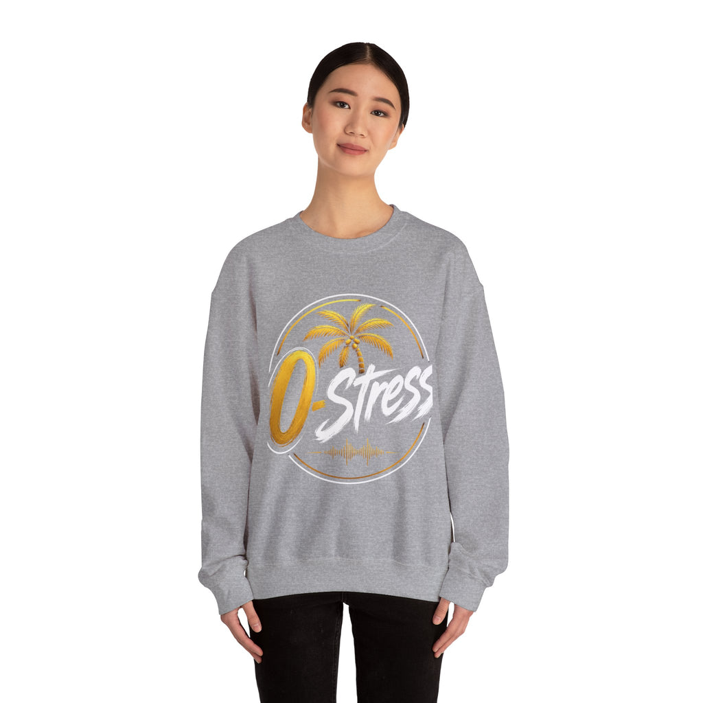 Palm Sunset Crewneck Sweatshirt — Gold Palm Circle Graphic