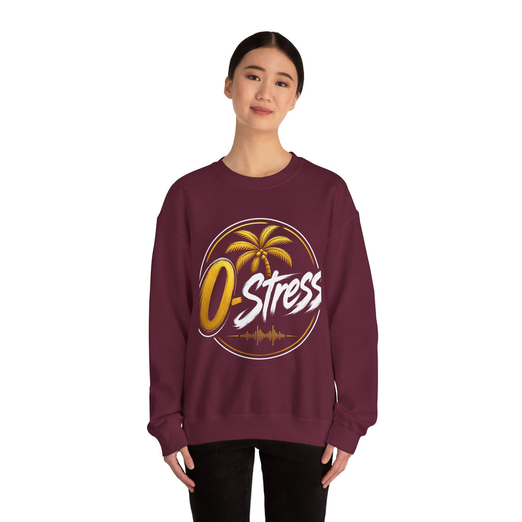 Palm Sunset Crewneck Sweatshirt — Gold Palm Circle Graphic