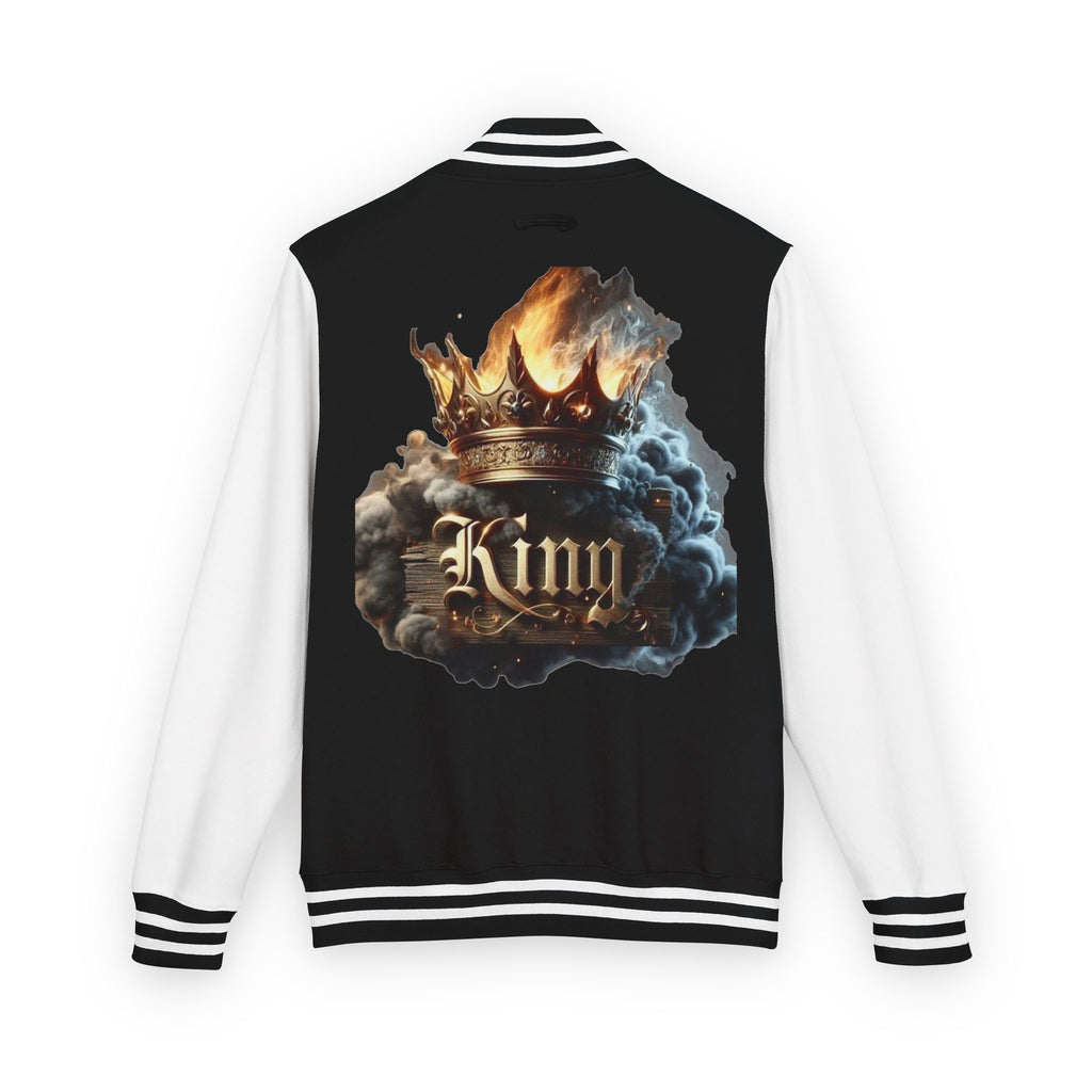 Unisex Heavyweight Letterman Jacket - Fear Control Crown Design, Sporty Outerwear, Casual Fashion, Unique Gifts for Him/Her, College & [...]