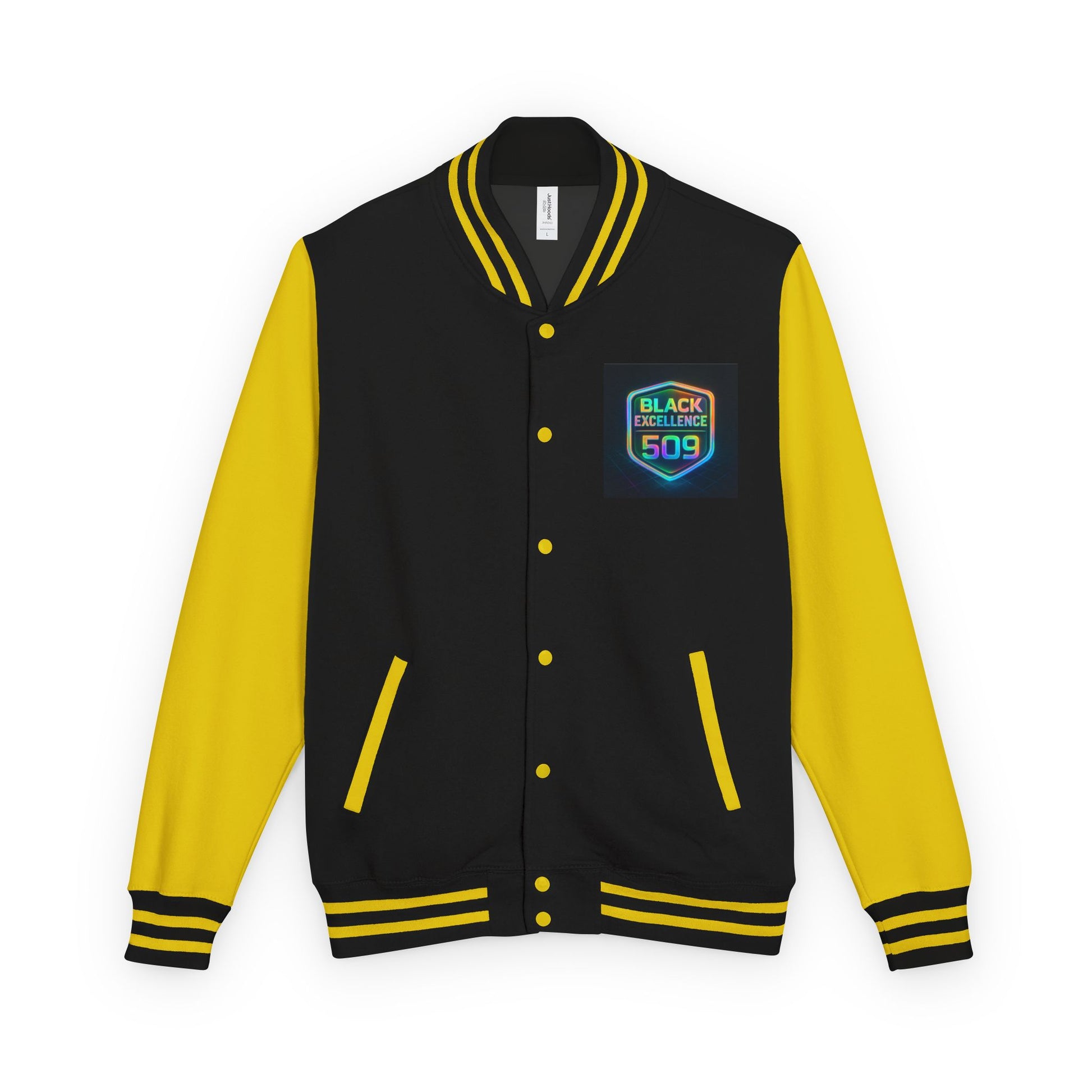 Letterman Jacket — Black College 509 Retro Patch